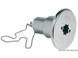 Tappo inox imbarco Water 38 mm