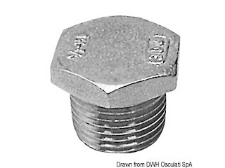 Tappo maschio inox 3/8"