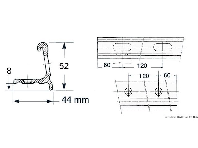 Profilo per falchetta 6 m