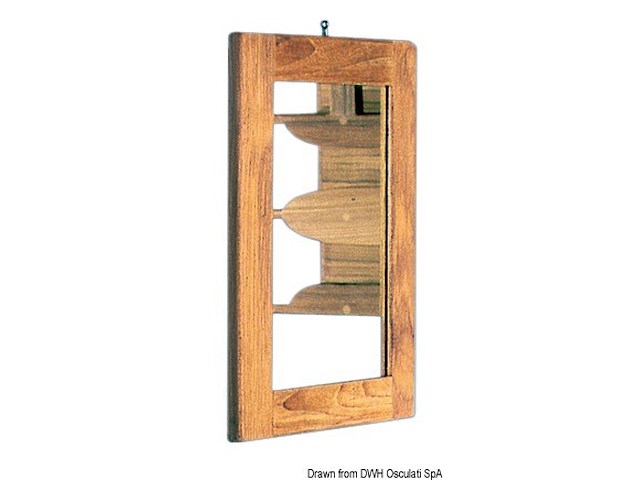 Specchio cornice teak 275x375 mm