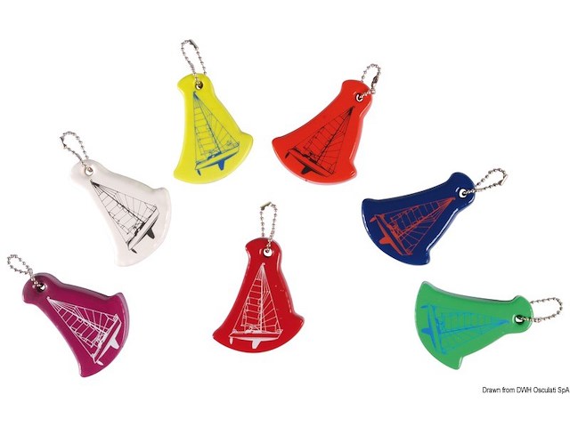 Portachiavi vela verde