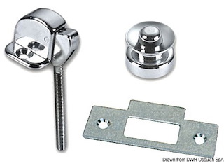 Scrocco a pulsante 38x20 mm