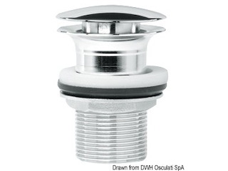 Piletta in ottone cromato