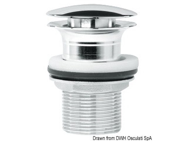 Piletta in ottone cromato