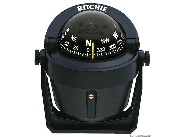 Bussola Ritchie Explorer 2"3/4 staffa nera/nera