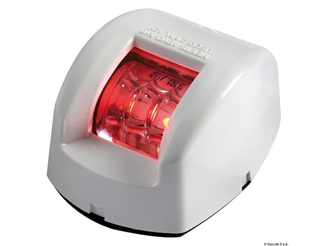 Fanale di via Mouse rosso corpo ABS bianco