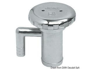 Tappo inox con sfiato Fuel 38 mm