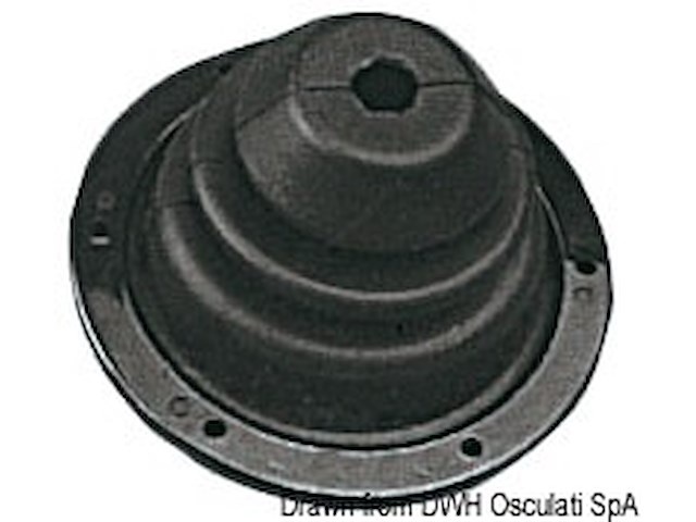 Soffietto in gomma con ghiera ABS 140 mm