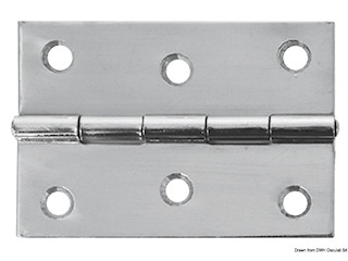 Cerniera inox mm 75x50