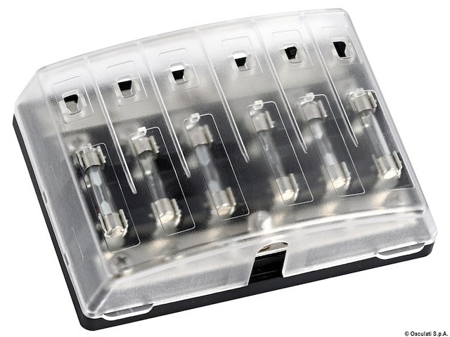 Scatola portafusibili in vetro