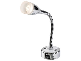 Faretto LED snodato finitura lucida 240 mm