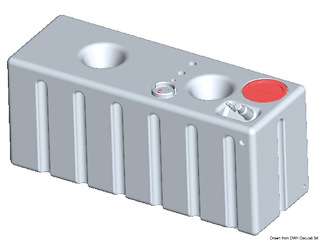 Serbatoio rigido orizzontale acqua potabile 343 l