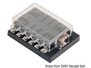 Box per 12 fusibili lamellari