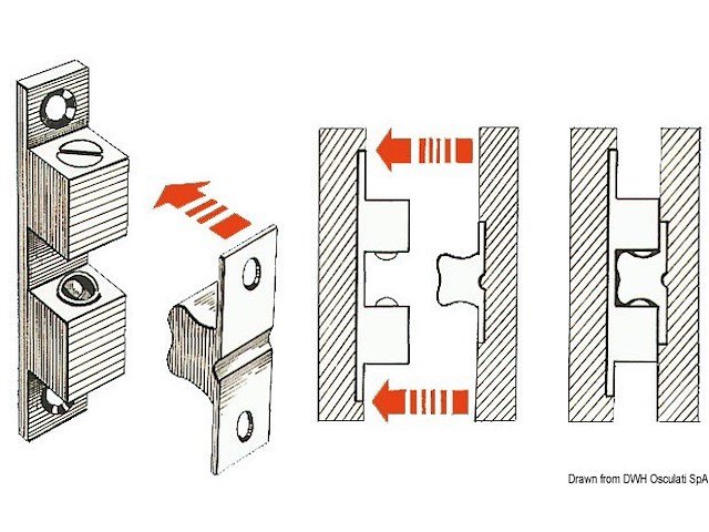 Fermaporte a sfere 49x10