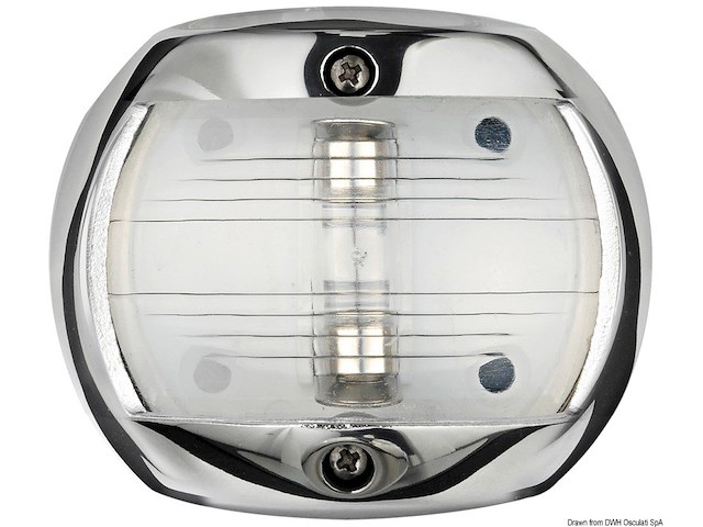 Fanale Compact 12 inox poppa bianco