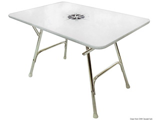 Tavolo pieghevole rettangolare 110x60 cm.