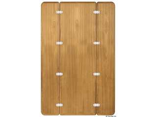 Tavolo teak pieghevole senza bordo 125x80