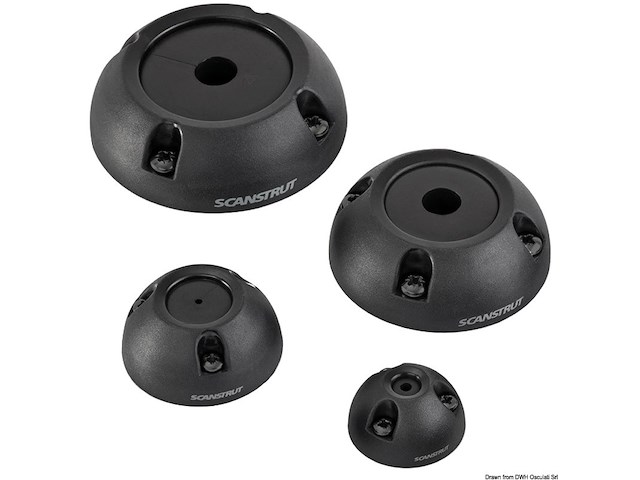 Premistoppa plastica nera Ø 2/8 mm cf. 10 pz