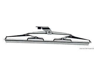 Spazzola inox tergicristallo 356 mm