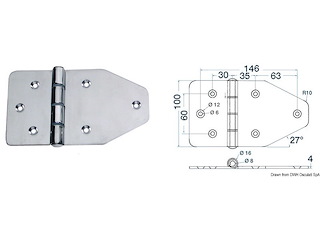 Maxi cerniera 180x100 mm