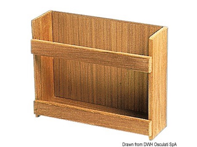 Porta barattoli teak  316 x 101 x 254 mm