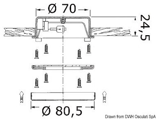 Faretto Hydra inox lucido 10 W