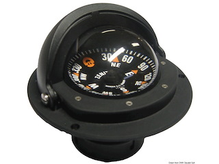Bussola Riviera 3" con coperchio nera/nera