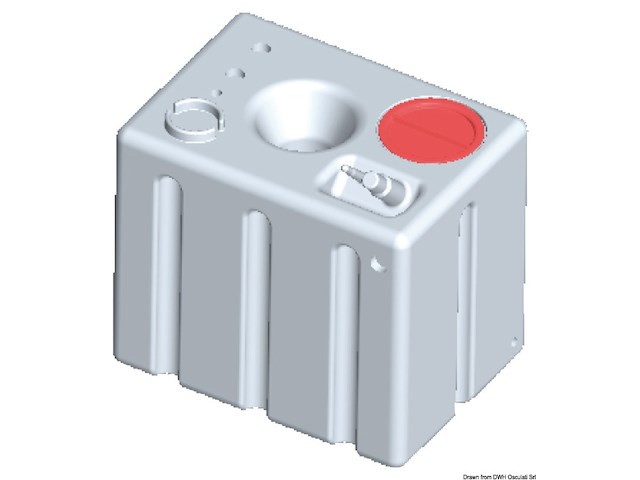 Serbatoio rigido orizzontale acqua potabile 172 l