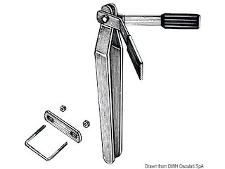 Fermo di prua completo h 50 cm