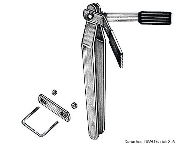 Fermo di prua completo h 50 cm