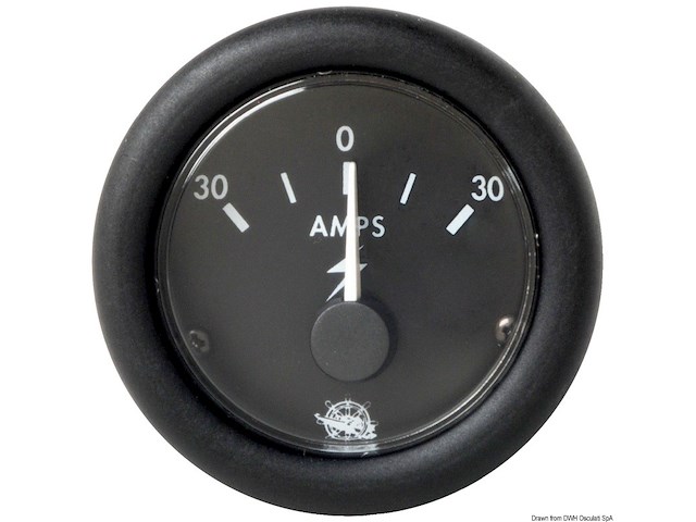 Amperometro Guardian 30-0-30 A nero