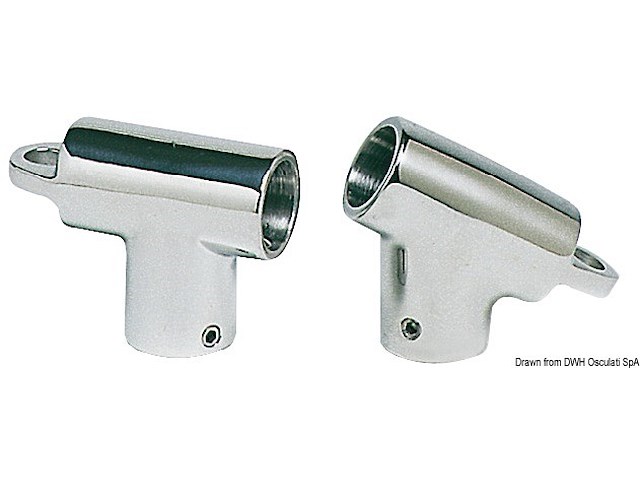 Raccordo T 60° 22mm c/occhio