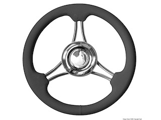 Volante razze curvo nero mm 350