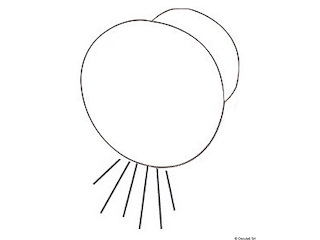 Luci di cort. LED ROUND luce bianca verso il basso