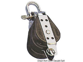 Bozzello sfere 2 pulegge grillo arricavo 8x28