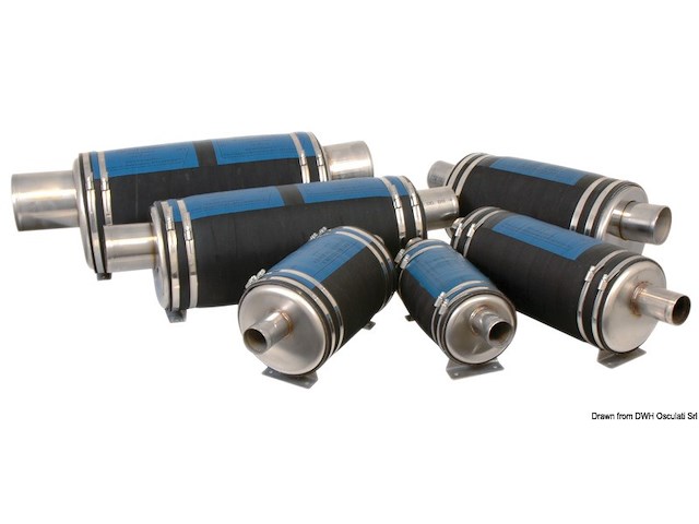 Silenziatore di scarico diam. 100 mm