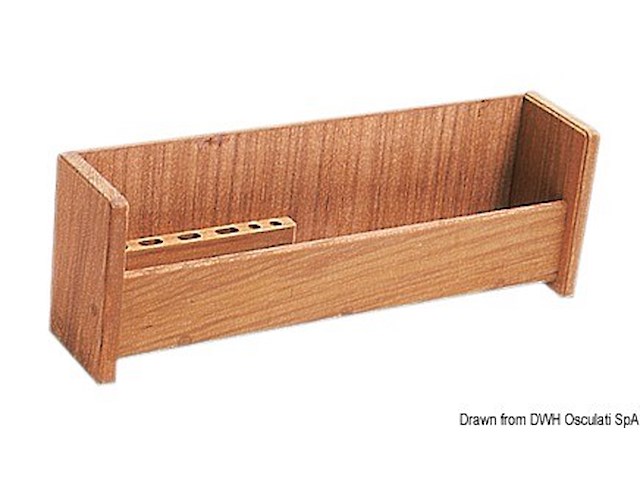 Porta strumenti teak 435x100x150 mm