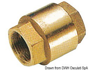 Valvola ritegno ottone 1/2"