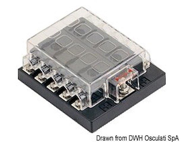 Box per 10 fusibili lamellari