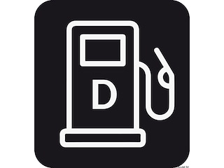 Adesivo carico diesel (foglio da 10 loghi) 25x27