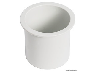 Porta bicchieri ad incasso ABS bianco