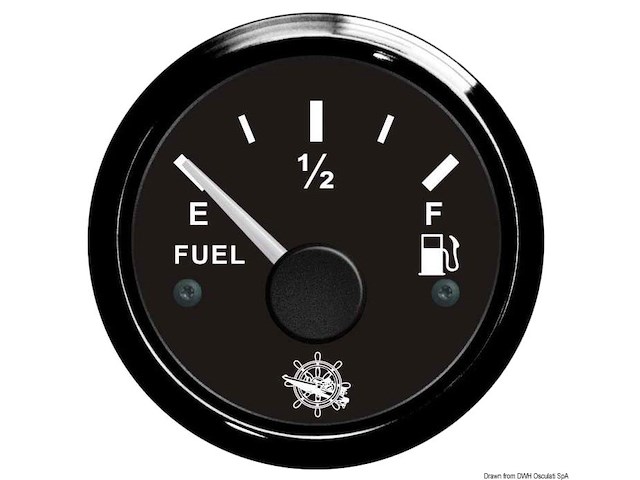 Indicatore carburante 10/190 ohm nero/nera