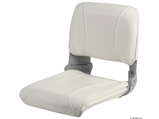 Sedile con schienale ribaltab.e sfilabile bianco