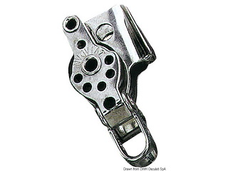 Bozzello inox 2 pulegge arricavo strozzatore 17x5