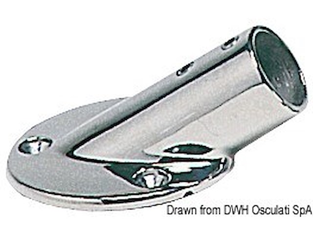 Base inox pulpito 30° 22 mm