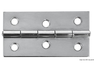 Cerniera inox mm 75x40