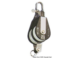 Bozzello Plastinox 2 pulegge grillo arricavo 8x34