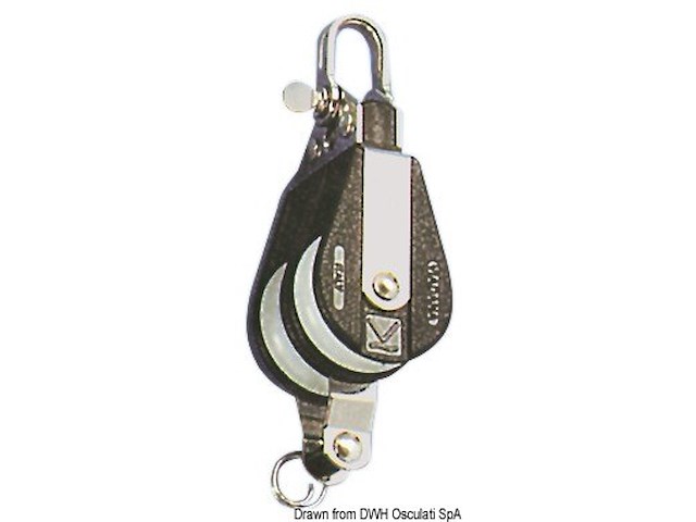 Bozzello Plastinox 2 pulegge grillo arricavo 8x34