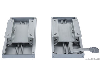 Coppia di slitte gemelle per sedile doppio