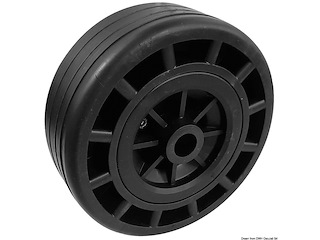 Ruota con anima tecnopolimero esterno gomma Ø 195mm